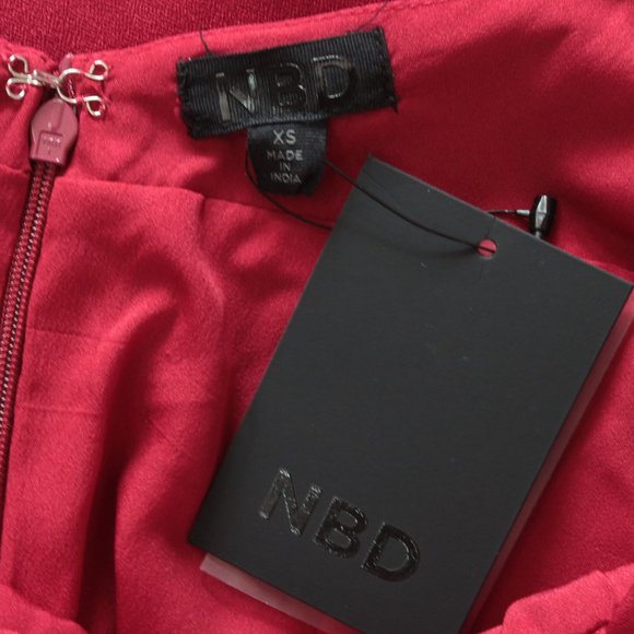 NBD X Revolve Red Pearl Mini Dress - Picture 10 of 10